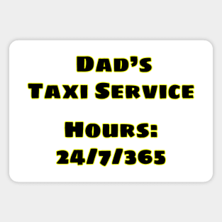 Dad's Taxi Magnet